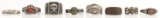 LOT OF 8 WWII GERMAN & RUSSIAN MIXED RINGS