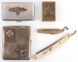 LOT OF 5 WWII GERMAN THIRD REICH PERSONAL AFFECTS