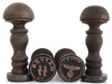 LOT OF 4 WWII GERMAN THIRD REICH SS HAND STAMPS