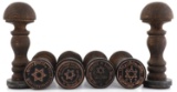 6 WWII GERMAN THIRD REICH HAND STAMPS HOLOCAUST