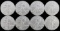 LOT OF 8 2023 SILVER 1 OZT AMERICAN EAGLE BU COINS