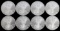 LOT OF 8 2009 1 OZT SILVER AMERICAN EAGLE COINS