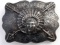 MARCO D. MARTIN STERLING SILVER INDIAN BELT BUCKLE