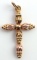 10KT BLACK HILLS GOLD CROSS