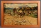 20TH CENTURY W. JONES ART HORSES CROSSING STREAM