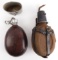 LOT OF 2 WWII GERMAN BULGARIA CANTEENS