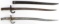 LOT OF 2 FRENCH MODEL 1866 YATAGHAN SWORD BAYONETS