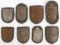LOT OF 8 WWII GERMAN THIRD REICH CAMPAIGN SHIELDS