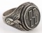 WWII GERMAN THIRD REICH SS SILVER RING SIZE 12 U.S