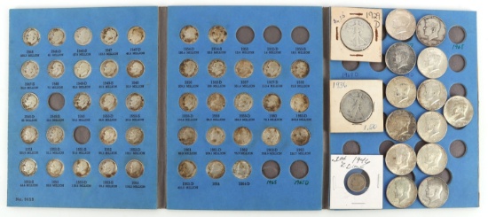 HALF DIME 90% SILVER COIN LOT $12.50 FACE