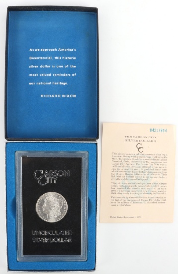 1884 CC CARSON CITY GSA BU MORGAN SILVER DOLLAR