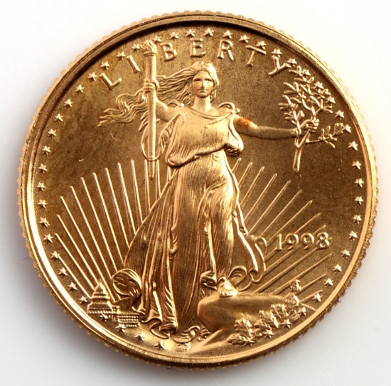 1998 GOLD 1/10 OZT OUNCE AMERICAN EAGLE BU COIN