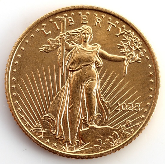 2023 GOLD 1/10 OZT OUNCE AMERICAN EAGLE BU COIN
