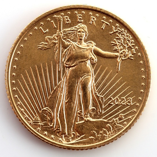 2023 GOLD 1/10 OZT OUNCE AMERICAN EAGLE BU COIN