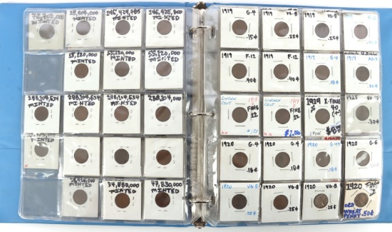 DEALER BINDER 157 WHEAT CENTS PRICED & GRADED