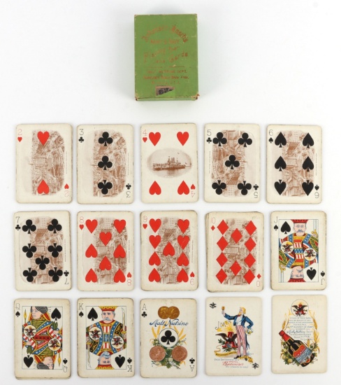 ANHEUSER-BUSCH ARMY & NAVY PLAYING CARDS CA.1900