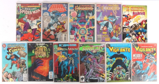 11 COMIC BOOK LOT HIGHER GRADE SPIDER MAN SUPERBOY
