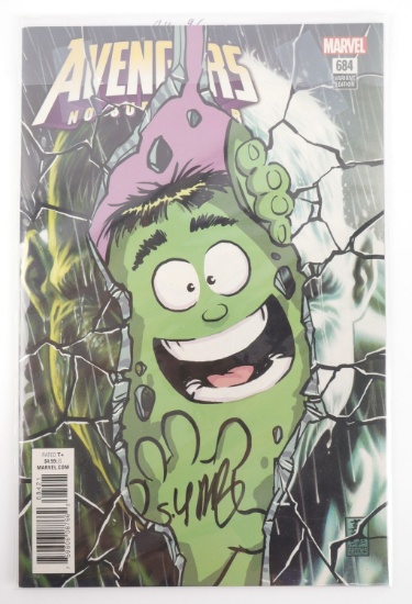AVENGERS #684 SKOTTIE YOUNG VARIANT COVER SIGNED