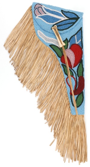 NATIVE AMERICAN NEZ PERCE BEADED HOLSTER