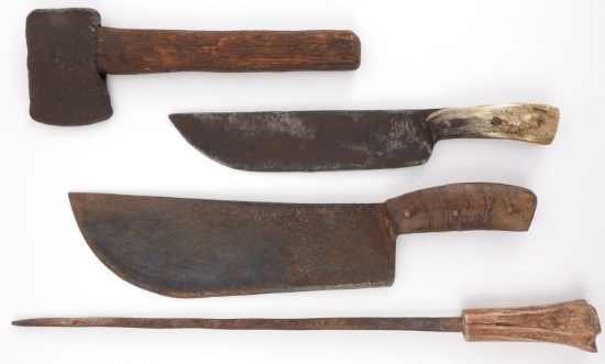 BISON KILLING & SKINNING SET KNIVES & AXE