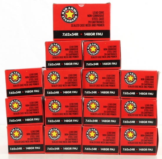 300 RDS 7.62X54R 148GR FMJ MOSIN-NAGANT RIFLE AMMO