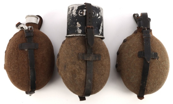 LOT OF 3 WWII GERMAN M31 CANTEENS