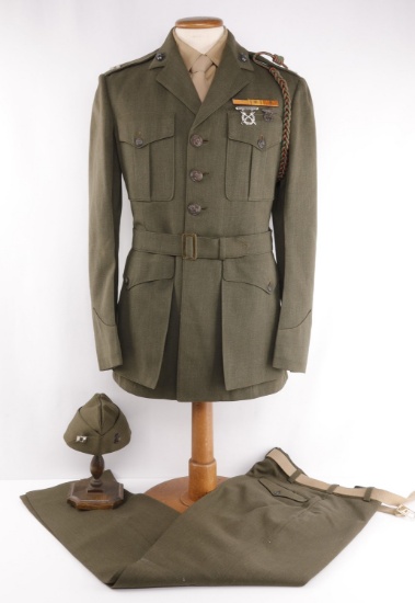 WWII US MARINE CORPS NAMED SERVICE UNIFORM