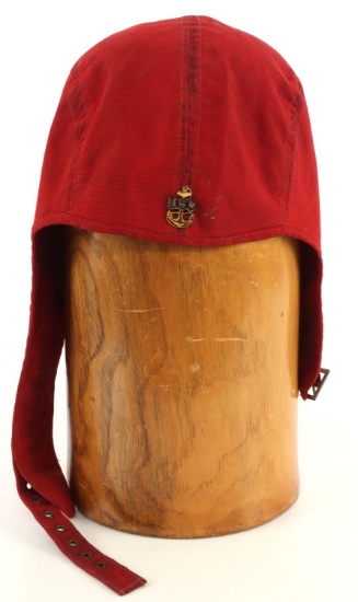 WWII US NAVY NAMED CARRIER FLIGHT DECK HELMET