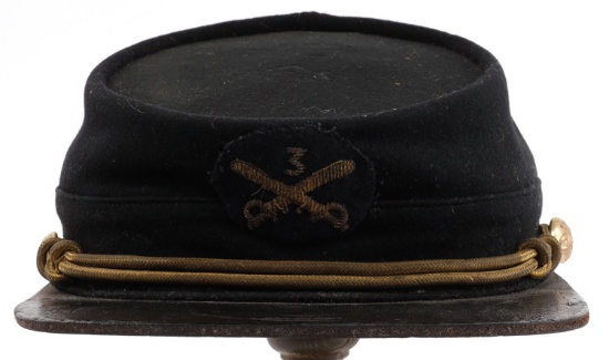 U.S. INDIAN WARS 3RD CAVALRY M1872 OFFICERS KEPI