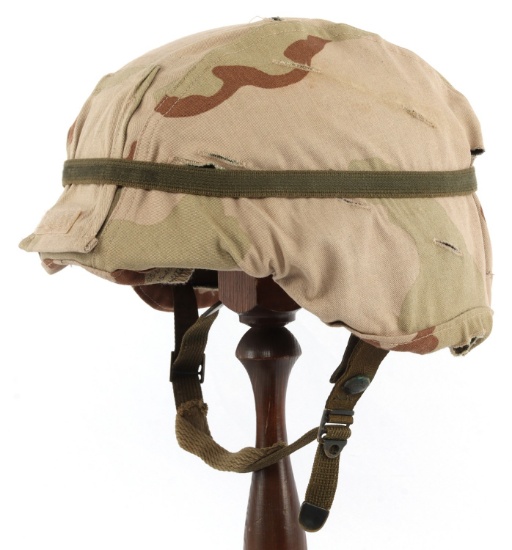 GULF WAR USGI PASGT HELMET WITH CAMO COVER
