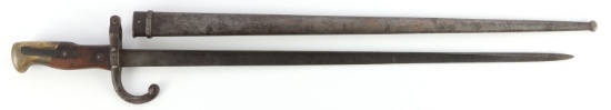 FRENCH MODEL 1874 SWORD BAYONET WITH SCABBARD