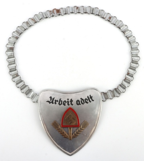 WWII GERMAN REICH RAD STANDARD BEARER GORGET