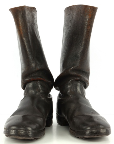 PAIR OF LEATHER WORLD WAR II GERMAN OFFICERS BOOTS