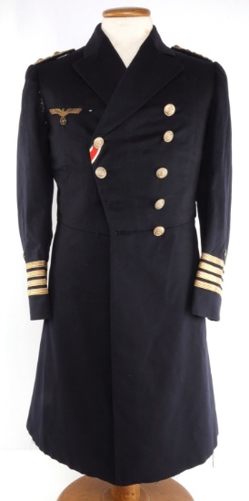 WWII GERMAN KRIEGSMARINE CAPTAIN COAT
