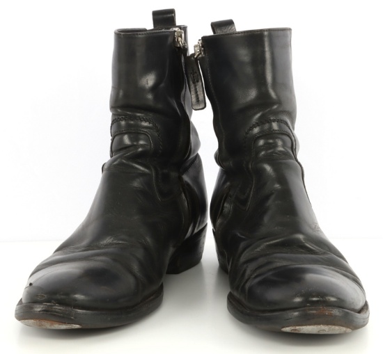 WWII GERMAN OFFICER HIGH TOP LEATHER BOOTS