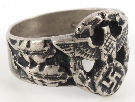 WWII GERMAN THIRD REICH WEHRMACHT SILVER RING