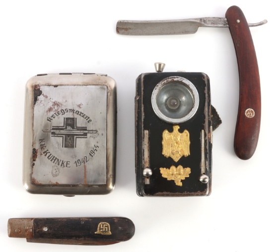 LOT OF 4 WWII GERMAN THIRD REICH PERSONAL EFFECTS