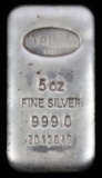 5 OUNCE .999 FINE SILVER BULLION BAR