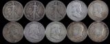 90% SILVER KENNEDY WALKER FRANKLIN HALF $5 FACE