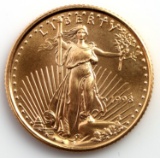1998 GOLD 1/10 OZT OUNCE AMERICAN EAGLE BU COIN