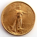 1999 GOLD 1/10 OZT OUNCE AMERICAN EAGLE BU COIN