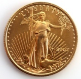 2002 GOLD 1/10 OZT OUNCE AMERICAN EAGLE BU COIN