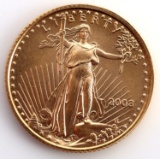2003 GOLD 1/10 OZT OUNCE AMERICAN EAGLE BU COIN