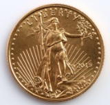 2015 GOLD 1/10 OZT OUNCE AMERICAN EAGLE BU COIN
