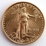 2016 GOLD 1/10 OZT OUNCE AMERICAN EAGLE BU COIN