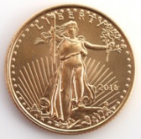 2016 GOLD 1/10 OZT OUNCE AMERICAN EAGLE BU COIN