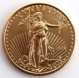 2016 GOLD 1/10 OZT OUNCE AMERICAN EAGLE BU COIN