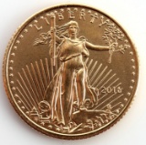 2016 GOLD 1/10 OZT OUNCE AMERICAN EAGLE BU COIN