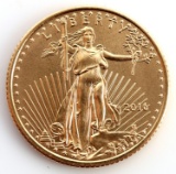 2016 GOLD 1/10 OZT OUNCE AMERICAN EAGLE BU COIN