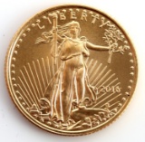 2016 GOLD 1/10 OZT OUNCE AMERICAN EAGLE BU COIN